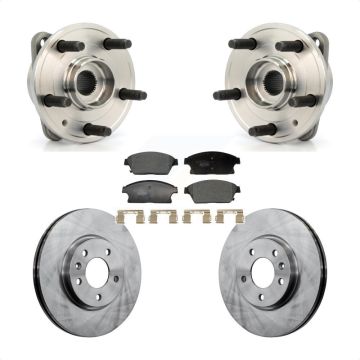 Front Hub Bearing Brake Rotor & Pad Kit For 14-15 Chevrolet Cruze With 15" Factory Wheels KBB-129373