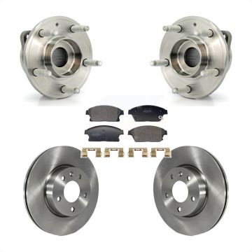 Front Hub Bearing Assembly Disc Brake Rotors And Semi-Metallic Pads Kit For Cadillac ATS KBB-129401