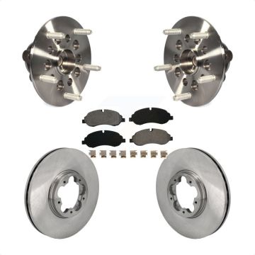 Front Hub Bearing Disc Brake Rotor & Pad Kit For Ford Transit-250 Transit-150 Transit-350 KBB-129445