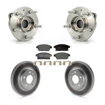 Front Hub Bearing Coat Brake Rotor Pads Kit For Chevrolet Cruze Buick Verano Orlando Volt KBB-129456