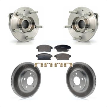 Front Hub Bearing Coat Brake Rotor Pads Kit For Chevrolet Cruze Buick Verano Orlando Volt KBB-129474