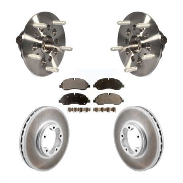 Front Hub Bearing Coated Brake Rotor Pad Kit For Ford Transit-250 Transit-150 Transit-350 KBB-129476