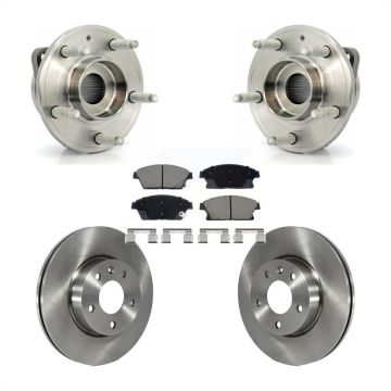 Front Hub Bearing Assembly Disc Brake Rotors And Ceramic Pads Kit For Cadillac ATS KBB-129506