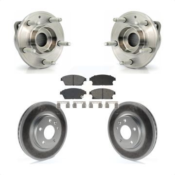 Front Hub Bearing Coat Brake Rotor Pads Kit For Chevrolet Cruze Buick Verano Orlando Volt KBB-129547