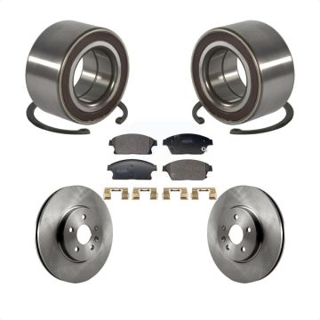 Front Wheel Bearing Disc Brake Rotor & Pads Kit For 2013-2017 Chevrolet Trax Buick Encore KBB-129639