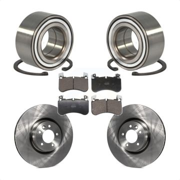 Front Wheel Bearing Disc Brake Rotor And Semi-Metallic Pad Kit For Land Rover Range Sport KBB-129643