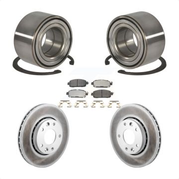 Front Wheel Bearing Coat Brake Rotor Pad Kit For Nissan Kicks SV SR with Disc rear brakes KBB-129678
