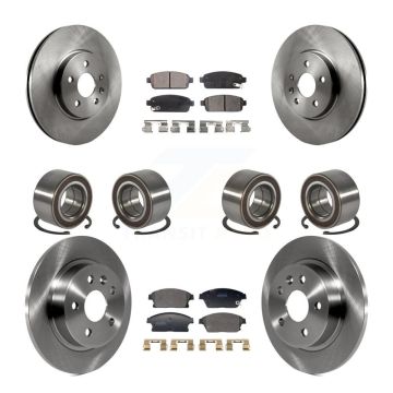 Front Rear Bearing Disc Brake Rotor & Pads Kit (10Pc) For Chevrolet Trax Buick Encore AWD KBB-129824
