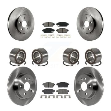 Front Rear Bearing Disc Brake Rotor & Pads Kit (10Pc) For Chevrolet Trax Buick Encore AWD KBB-129832