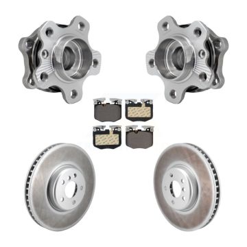 Front Hub Bearing Coat Brake Rotor Pads Kit For BMW 330i xDrive 530i 330e 430i 530e M240i KBB-129839