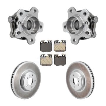 Front Hub Bearing Assembly Coated Disc Brake Rotors And Pads Kit For BMW 540i xDrive KBB-129843