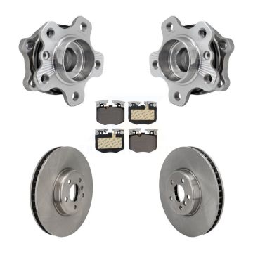 Front Hub Bearing Brake Rotor Pads Kit For BMW 330i xDrive 530i 330e 430i 530e M240i 540i KBB-129847