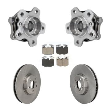 Front Hub Bearing Brake Rotor Pads Kit For BMW 330i xDrive 530i 330e 430i 530e M240i 540i KBB-129859