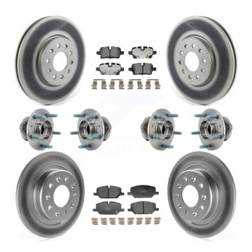 Front Rear Hub Bearing Coat Brake Rotor Pads Kit (10Pc) For Chevrolet Equinox GMC Terrain KBB-130021