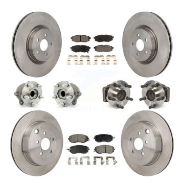 Front Rear Hub Bearing Brake Rotor Pads Kit (10Pc) For 19-20 Toyota 86 With Brembo Brakes KBB-130098
