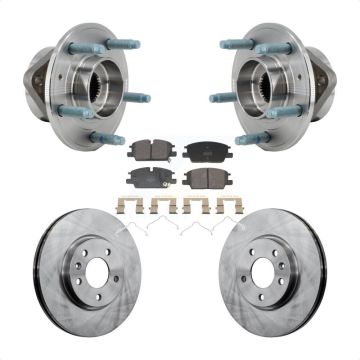 Front Hub Bearing Disc Brake Rotor & Pads Kit For 2021-2022 Chevrolet Equinox GMC Terrain KBB-130119