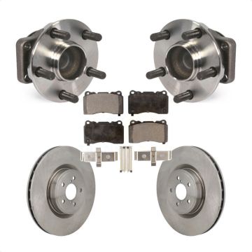Front Hub Bearing Disc Brake Rotor & Pads Kit For Subaru BRZ Toyota 86 With Brembo Brakes KBB-130135