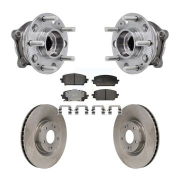 Front Hub Bearing Assembly Disc Brake Rotor Pad Kit For Hyundai Santa Fe Kia Sorento Cruz KBB-130137
