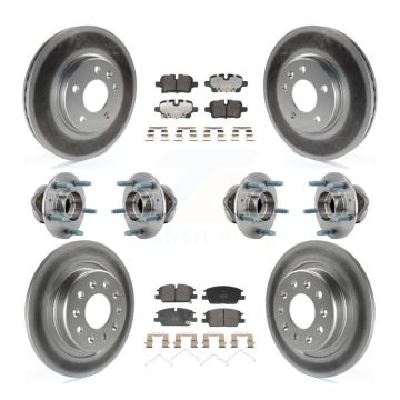 Front Rear Hub Bearing Coat Brake Rotor Pads Kit (10Pc) For Chevrolet Equinox GMC Terrain KBB-130172
