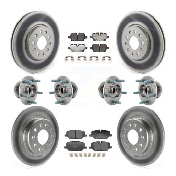 Front Rear Hub Bearing Coat Brake Rotor Pads Kit (10Pc) For Chevrolet Equinox GMC Terrain KBB-130174