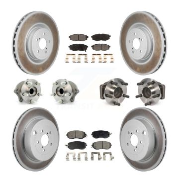 Front Rear Hub Bearing Coated Brake Rotor Pad Kit (10Pc) For Toyota 86 With Brembo Brakes KBB-130180
