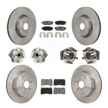 Front Rear Hub Bearing Brake Rotor Pads Kit (10Pc) For Subaru BRZ Base With Brembo Brakes KBB-130223