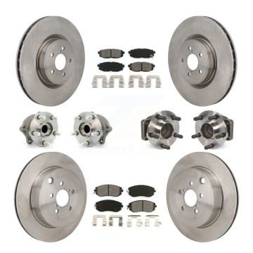Front Rear Hub Bearing Brake Rotor Pads Kit (10Pc) For 19-20 Toyota 86 With Brembo Brakes KBB-130224