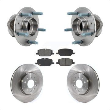 Front Hub Bearing Assembly Disc Brake Rotor And Pad Kit For Chevrolet Equinox GMC Terrain KBB-130236