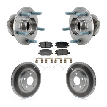 Front Hub Bearing Coated Brake Rotor Pads Kit For 2021-2022 Chevrolet Equinox GMC Terrain KBB-130250