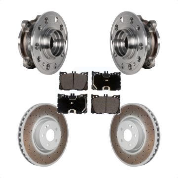 Front Hub Bearing Coat Brake Rotor Pad Kit For Mercedes-Benz C43 AMG GLC43 E450 E400 C450 KBB-130252