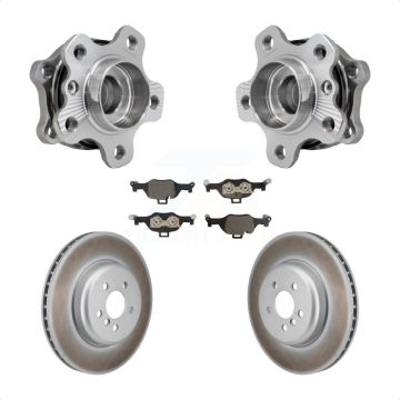 Front Hub Bearing Assembly Coated Brake Rotor Pads Kit For BMW 530i xDrive 540i 530e 540d KBB-130267