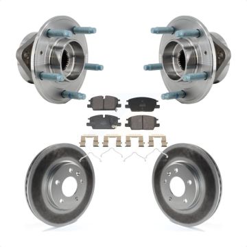 Front Hub Bearing Coated Brake Rotor Pads Kit For 2021-2022 Chevrolet Equinox GMC Terrain KBB-130278