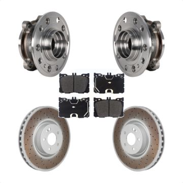 Front Hub Bearing Coat Brake Rotor Pad Kit For Mercedes-Benz C43 AMG GLC43 E450 E400 C450 KBB-130280