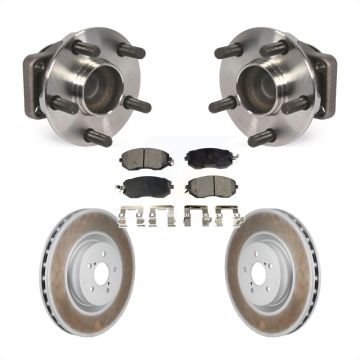 Front Hub Bearing Coat Brake Rotor Pad Kit For 19-20 Toyota 86 Base GT With Brembo Brakes KBB-130289