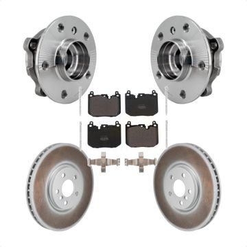Front Hub Bearing Assembly Coated Brake Rotor Pads Kit For Mini Cooper Countryman Clubman KBB-130290