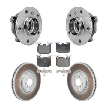 Front Hub Bearing Coated Brake Rotor Pads Kit For 2020-2022 Mini Cooper John Works KBB-130291