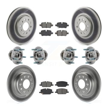 Front Rear Hub Bearing Coat Brake Rotor Pads Kit (10Pc) For Chevrolet Equinox GMC Terrain KBB-130300
