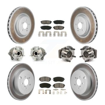 Front Rear Hub Bearing Coated Brake Rotor Pad Kit (10Pc) For Toyota 86 With Brembo Brakes KBB-130307