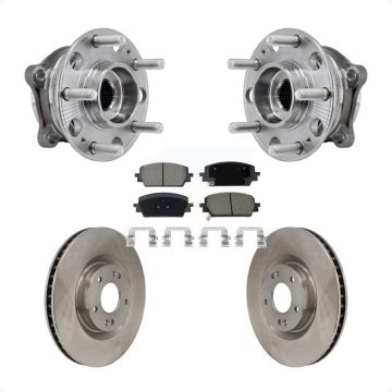 Front Hub Bearing Assembly Disc Brake Rotor Pad Kit For Hyundai Santa Fe Kia Sorento Cruz KBB-130317
