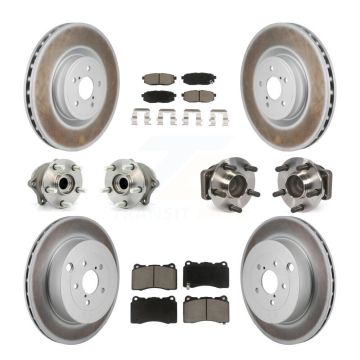 Front Rear Hub Bearing Coat Brake Rotor Pads Kit (10Pc) For Subaru BRZ With Brembo Brakes KBB-130389