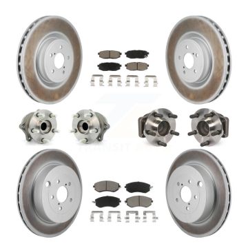 Front Rear Hub Bearing Coated Brake Rotor Pad Kit (10Pc) For Toyota 86 With Brembo Brakes KBB-130391