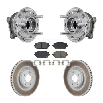 Front Hub Bearing Assembly Coat Brake Rotor Pad Kit For Hyundai Santa Fe Kia Sorento Cruz KBB-130398