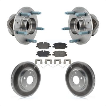 Front Hub Bearing Coated Brake Rotor Pads Kit For 2021-2022 Chevrolet Equinox GMC Terrain KBB-130399