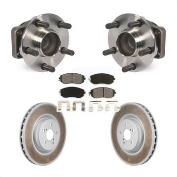 Front Hub Bearing Coat Brake Rotor Pad Kit For 19-20 Toyota 86 Base GT With Brembo Brakes KBB-130402