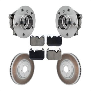 Front Hub Bearing Assembly Coated Brake Rotor Pads Kit For Mini Cooper Countryman Clubman KBB-130406