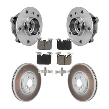 Front Hub Bearing Coated Brake Rotor Pads Kit For 2020-2022 Mini Cooper John Works KBB-130407