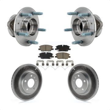 Front Hub Bearing Coated Brake Rotor Pads Kit For 2021-2022 Chevrolet Equinox GMC Terrain KBB-130408