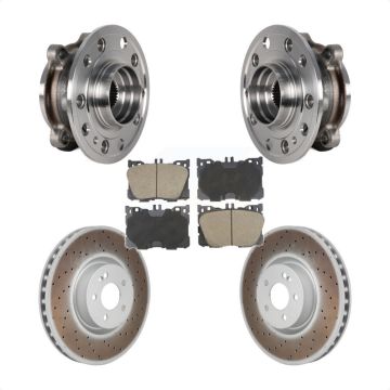 Front Hub Bearing Coat Brake Rotor Pad Kit For Mercedes-Benz C43 AMG GLC43 E450 E400 C450 KBB-130412