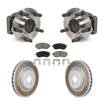 Front Hub Bearing Coat Brake Rotor Pad Kit For 19-20 Toyota 86 Base GT With Brembo Brakes KBB-130422