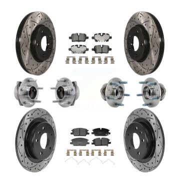 Front Rear Hub Bearing Coat Brake Rotor Pads Kit (10Pc) For Chevrolet Equinox GMC Terrain KBB-130485